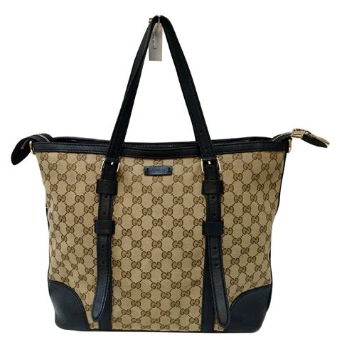 gucci original gg canvas tote|gucci canvas bag vintage.